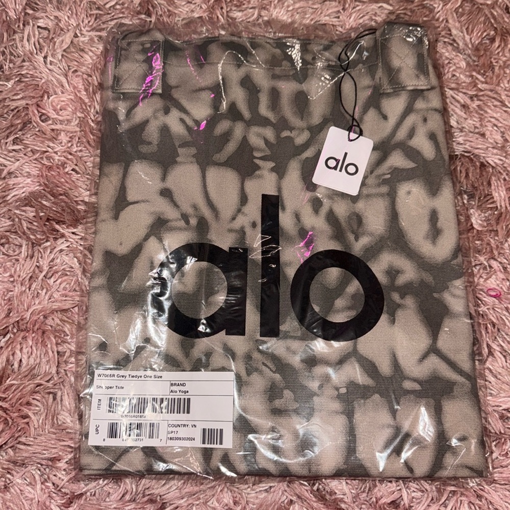 grey tiedye all yoga bag